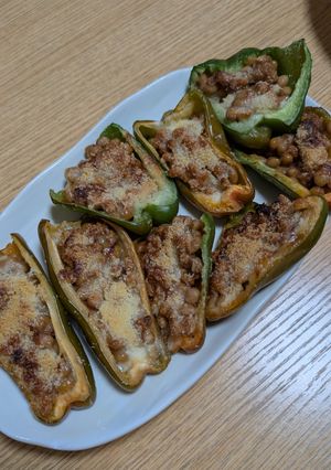 ひと手間で美味しいピーマンの納豆詰め-レシピのメイン写真