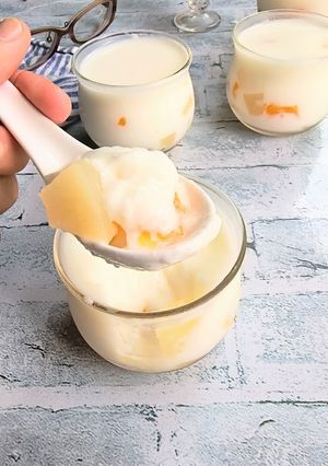 フルーツ缶ヨーグルトゼリー-レシピのメイン写真