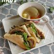 むつみ豚のスタミナサンドと玉ねぎスープ