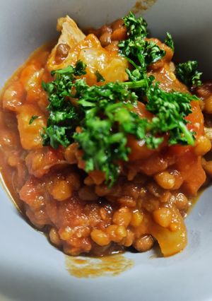 じっくり煮込むトリッパと豆のトマト煮込み-レシピのメイン写真