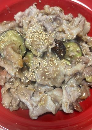 豚茄子の味噌生姜炒め-レシピのメイン写真