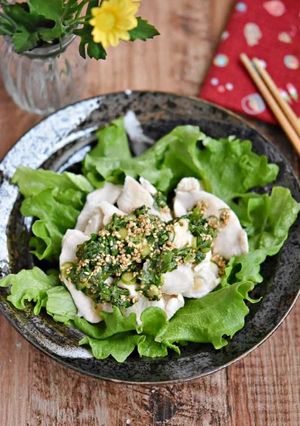 しゃぶしゃぶ鶏の香味中華風サラダ-レシピのメイン写真
