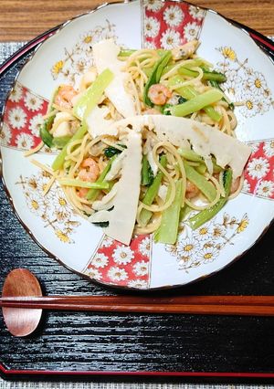 ヨウサマの減塩レモン味パスタ-レシピのメイン写真