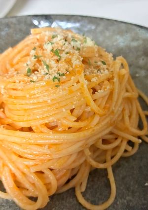 簡単♪バターケチャップパスタ♪付け合せにも♡-レシピのメイン写真