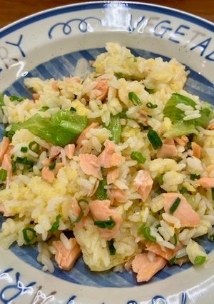 鮭とレタスのチャーハン-レシピのメイン写真