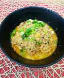 栄養士の卵考案☆豆乳ごま担々ラーメン丼