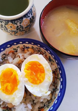 気軽にたんぱく質ご飯(大豆の水煮使用)-レシピのメイン写真