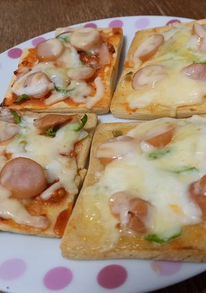 高野豆腐ピザ-レシピのメイン写真