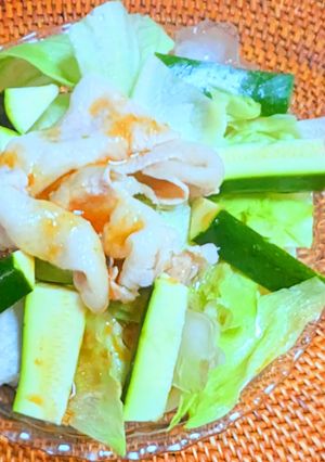 豚しゃぶサラダうどんゆず塩風味-レシピのメイン写真