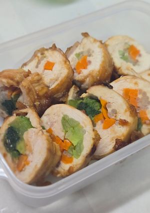 鶏肉の野菜巻き　照り-レシピのメイン写真