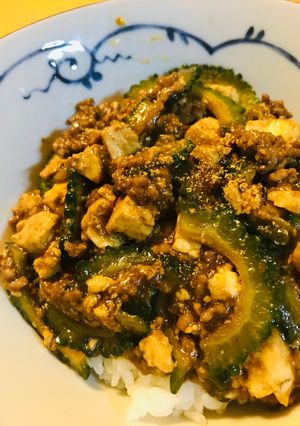 甜麺醤ベースのゴーヤー麻婆豆腐-レシピのメイン写真