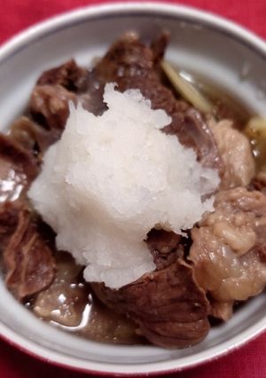 圧力鍋で、牛すじ肉の白だし煮-レシピのメイン写真