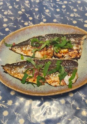 トビウオの梅しそ焼き-レシピのメイン写真