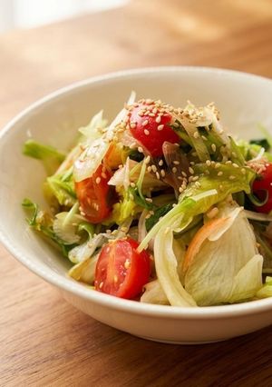 簡単やみつき中華風カニカマレタスサラダ-レシピのメイン写真