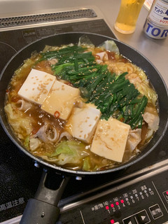 豚バラ肉のもつ鍋風な鍋-レシピのメイン写真