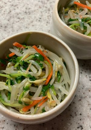 副菜 もやしと豆苗のナムル-レシピのメイン写真