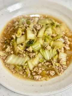 白菜のそぼろあんかけ-レシピのメイン写真