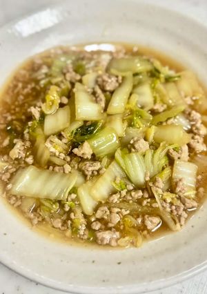 白菜のそぼろあんかけ-レシピのメイン写真
