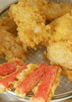 とり天とカニ蒲鉾天-レシピのメイン写真
