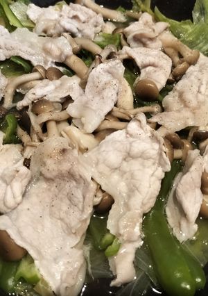 簡単すぎて失敗なし、豚肉レタス蒸し-レシピのメイン写真