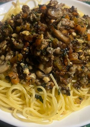 スパゲティ・ジェノベーゼ・ボロネーゼ-レシピのメイン写真