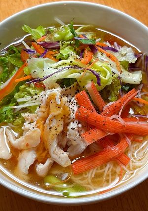 簡単！包丁を使わない！アジアン風冷製素麺-レシピのメイン写真