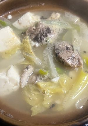 サバ缶鍋（水煮味）-レシピのメイン写真