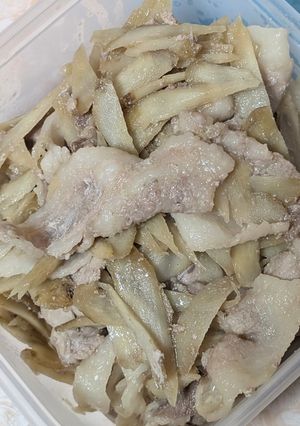 簡単★昼食！ゴボウと豚肉の生姜焼き-レシピのメイン写真