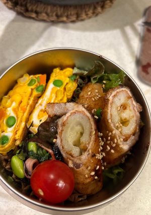 お弁当に！ちくわの豚巻き甘辛だれ-レシピのメイン写真