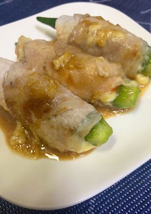 おくらとチーズの夏巻きレシピ+下茹付き-レシピのメイン写真