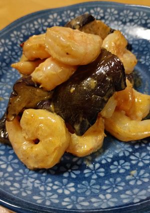 🦐揚げ茄子入り♪簡単エビチリ風-レシピのメイン写真