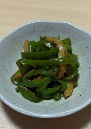 ピーマンとちくわのカレー炒め-レシピのメイン写真