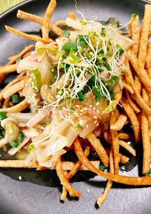 う米麺(玄米タイプ)の揚げかた焼きそば-レシピのメイン写真