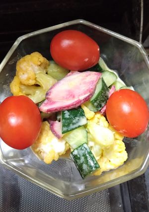 オレンジカリフラワーと赤カブのカレー風味-レシピのメイン写真