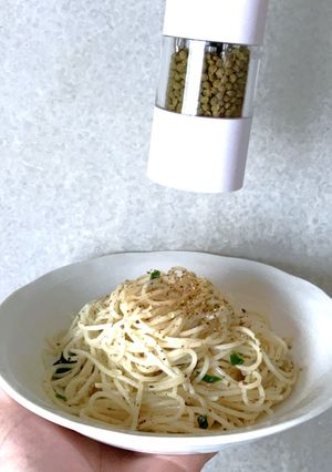 唐辛子の代わりに山椒でペペロンチーノ-レシピのメイン写真