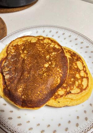 タンパク質豊富大豆粉のパンケーキ！-レシピのメイン写真