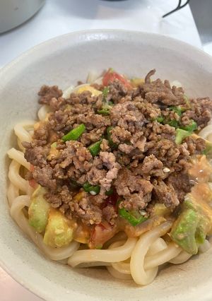 夏野菜とスパイス香る！冷製うどん🌶️-レシピのメイン写真