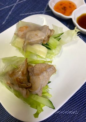 【お一人様つまみ】春のミニ豚チー野菜巻き-レシピのメイン写真