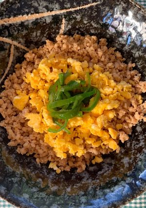 お弁当用3色丼-レシピのメイン写真