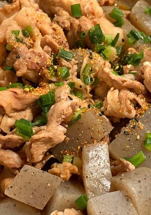 鶏むね肉とこんにゃくの甘辛煮-レシピのメイン写真