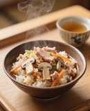 ツナときのこの炊き込みごはん