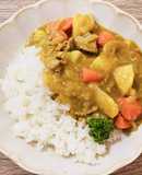 少年の和風カレー　カレーの壺で