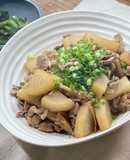 【時短】豚肉と舞茸と大根の煮物