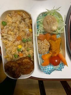 レンジジャーマンスイートポテト味炒飯弁当-レシピのメイン写真