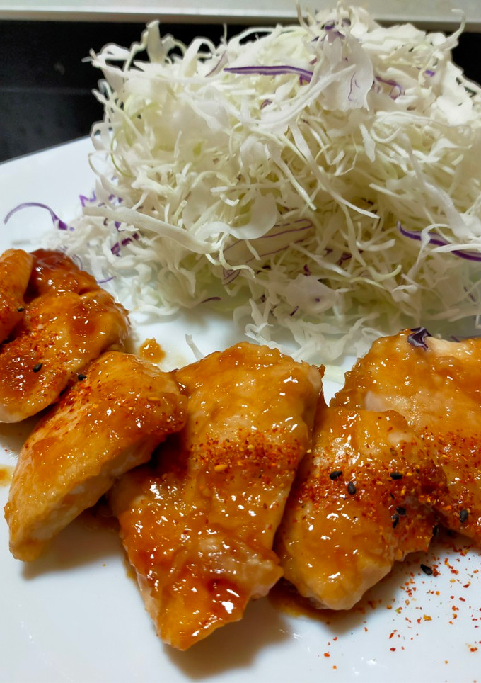 鶏むね肉のしょうが焼き-レシピのメイン写真