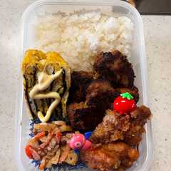 ハンバーグ弁当-レシピのメイン写真