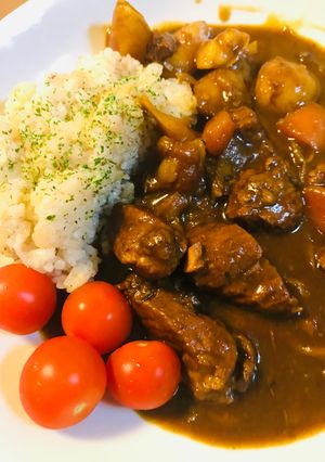 出汁カレー●煮込みポークチーズカレー-レシピのメイン写真