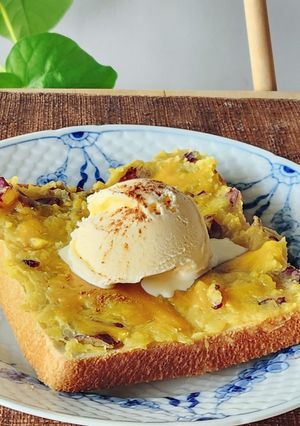 さつま芋&アイスでフレンチトースト☆朝食-レシピのメイン写真