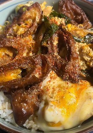 揚げちくわの玉とじ丼-レシピのメイン写真