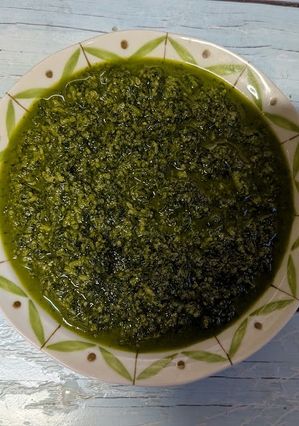 粗みじんパクチージェノベーゼソース-レシピのメイン写真